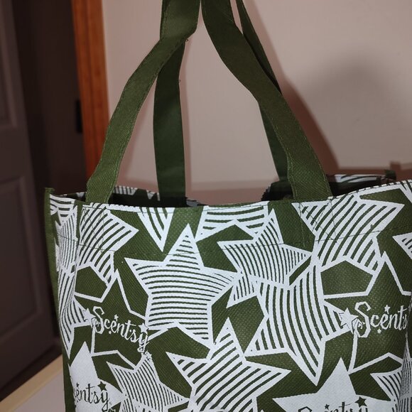 SCENTSY Green Tote Bag 12" x 12" as is - Picture 3 of 6